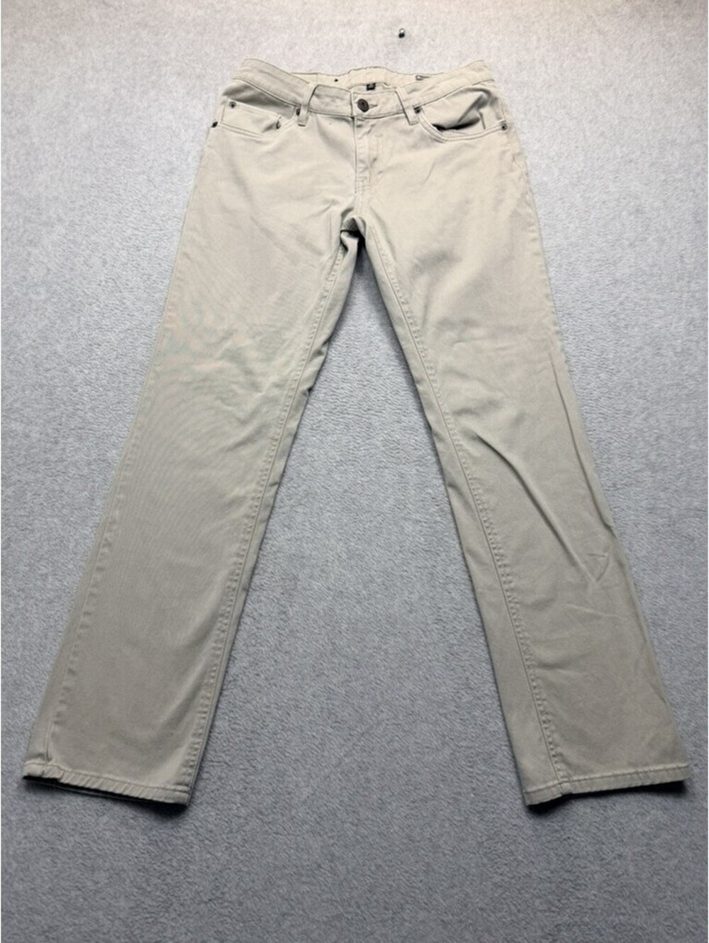 Matix Mens Gripper Slim Straight Chino Pants 30x30 Khaki Cotton Spandex